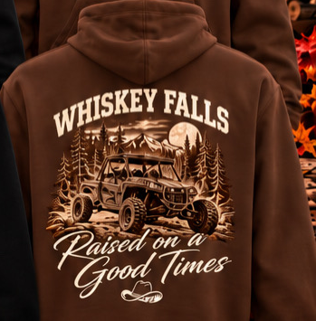 Good Times Hoodie — Raised on a Good Time back script