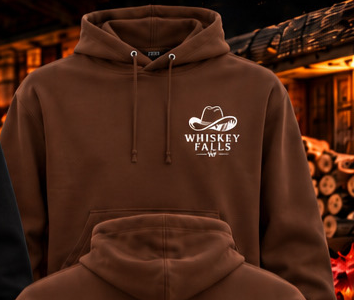 Good Times Hoodie — saddle brown, front